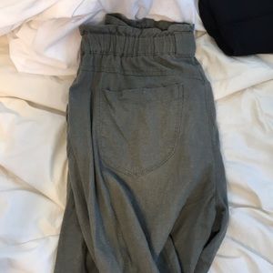 jolt linen pants size 3 olive/army green